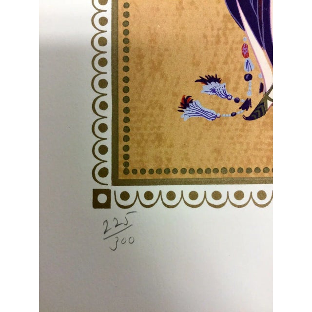 For your consideration is a gorgeous, unframed, hand signed lithograph by artist Erte, father of the Art Deco movement....