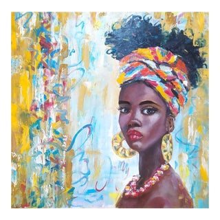 Iryna Kirichenko Woman Impressionism - Original Acryl Painting on Canvas For Sale