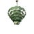 Metal Italian Pendant Light with Green Iridescent Glass Discs from Justfurnituress SRL For Sale - Image 7 of 14