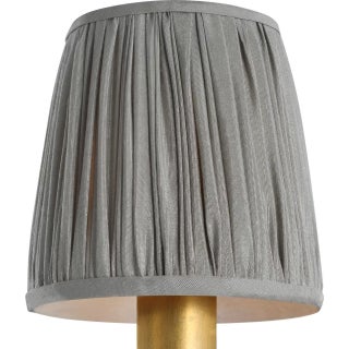 Visual Comfort Signature 5" Pleated Mist Silk Shade For Sale