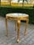1980s Artisan Louis XVI Gold Beech Marble Side Table 1pc For Sale - Image 11 of 14