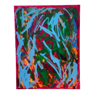 John Fooks Abstract Acrylic on Canvas Painting For Sale