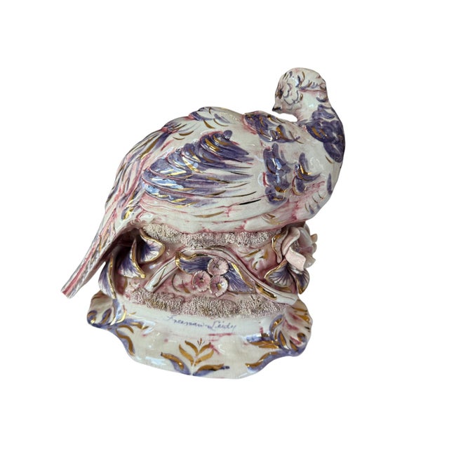Mid 20th Century Freeman Leidy Pair of Pheasant Figurines For Sale - Image 5 of 17