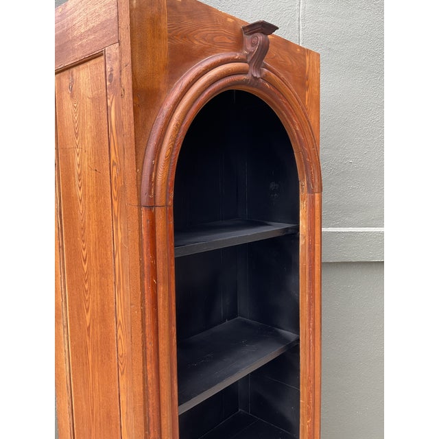 Vintage Architectural Wood Bookcase For Sale - Image 9 of 12