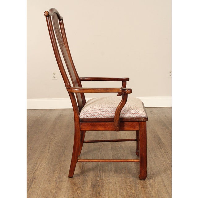 Bernhardt Chinese Style Set of Four Yoke Back Dining Chairs For Sale - Image 9 of 18