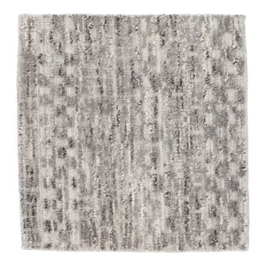Modern Moroccan Style Handmade Gray Geometric Custom Wool Rug