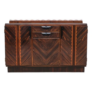 Vintage Amsterdam School Credenza in Macassar Ebony, 1920s For Sale