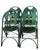 Set of four folding Mahjong chairs, by Louis Rastetter &Sons. Known as The Solid Komfort Folding Chair, made in Ft. Wayne,...