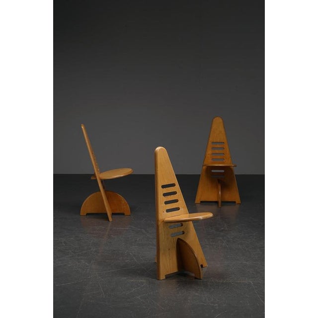 Brown Adjustable Architectural Side Chair For Sale - Image 8 of 18