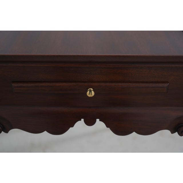 Henkel Harris Mahogany Queen Anne Style Tea Table For Sale - Image 15 of 18