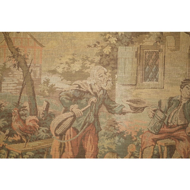 Large French Napoleon III Embroidered Tapestry, 1860s For Sale - Image 10 of 17