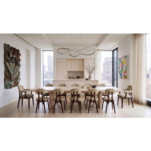 Silhouette Dining Chair in Embroidered Fabric from Insidherland For Sale - Image 6 of 11
