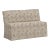 Stoffer Home x Cloth & Company Lindy Slipcover Dining Banquette in Michigan Bird Toile Sand For Sale