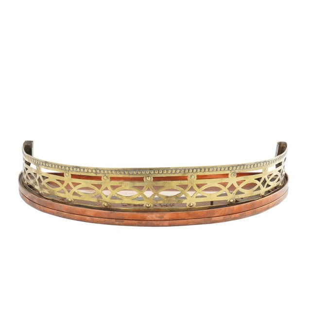 Traditional Diminutive English Georgian Demilune Fire Fender, C. 1780 For Sale - Image 3 of 5