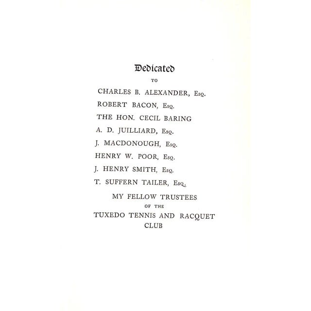 1900 - 1909 "The Game of Squash" 1901 Miles, Eustace For Sale - Image 5 of 14