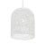 2020s Matthew Izzo Home Arleigh Elongated Dome, Bell Shaped White Wash Wood Bead Pendant Light For Sale - Image 5 of 5