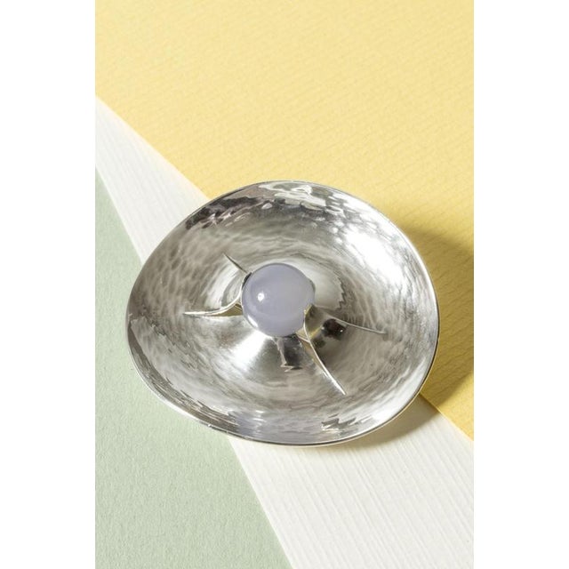 Silver and Chalcedony Brooch from Elis Kauppi, 1964 For Sale - Image 6 of 6