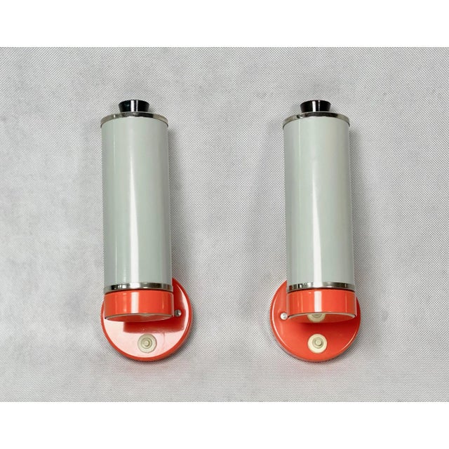 1970s Roller Sconces by Josef Hurka for Napako, 1960s, Set of 2 For Sale - Image 5 of 9