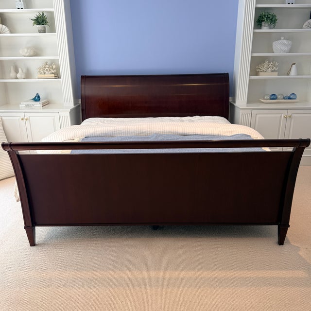 Barbara Barry for Baker King Size Sleigh Bed For Sale - Image 11 of 14