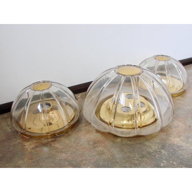Vintage Wall Lamps and Ceiling Light from Limburg, Germany, 1970s, Set of 3 For Sale - Image 10 of 12
