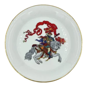 Vintage Gucci Medieval Knight Equestrian Horse Coaster Dessert Biscuit Dish