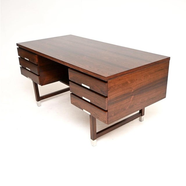 1960s Vintage Danish Model EP401 Executive Desk from Ejgil Petersen Mobelfabrik, 1960s For Sale - Image 5 of 13