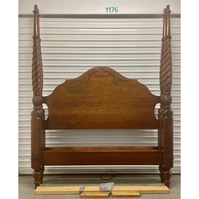 Ethan Allen Bed British Classics Plantation 4Poster Queen Size Bed