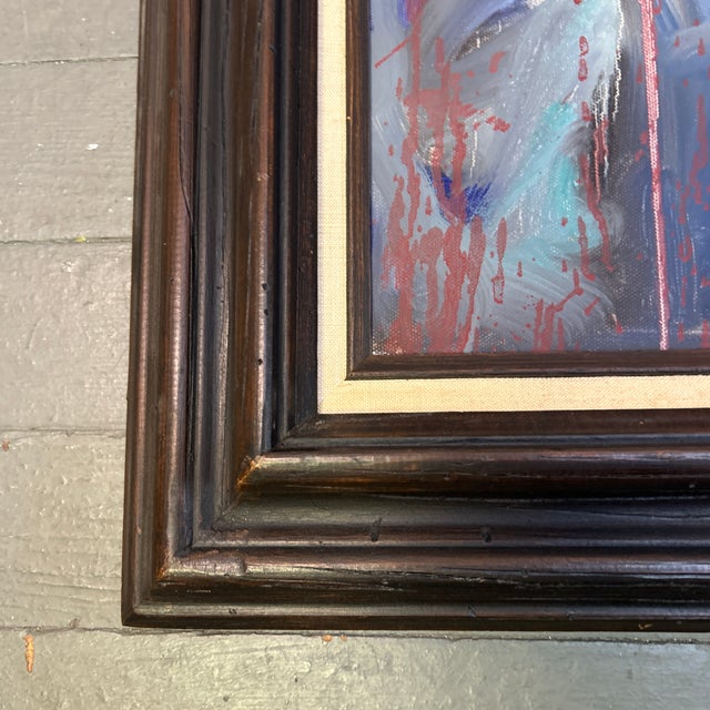 Contemporary Original Abstract Expressionism Red Poppies Still Life Painting For Sale - Image 4 of 6