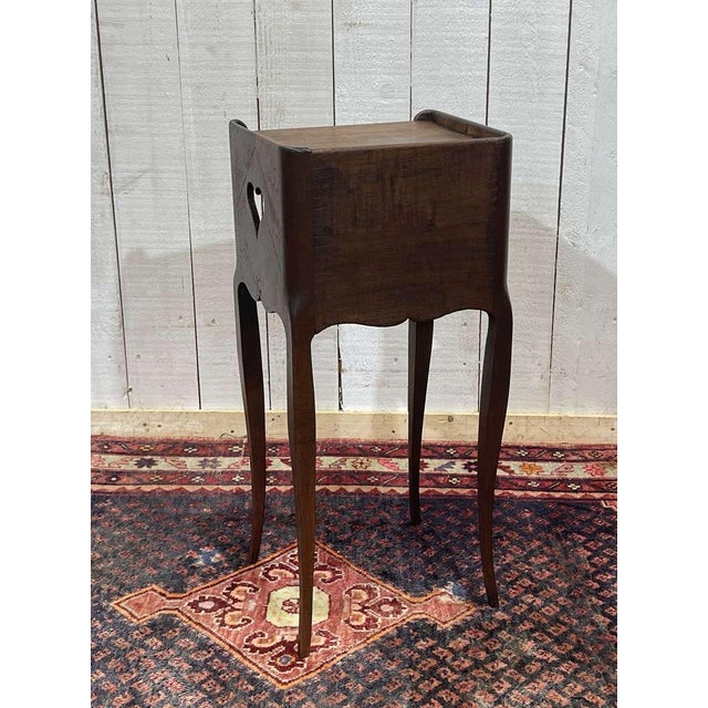 Antique Cherrywood Bedside Table, 1800s For Sale - Image 9 of 11