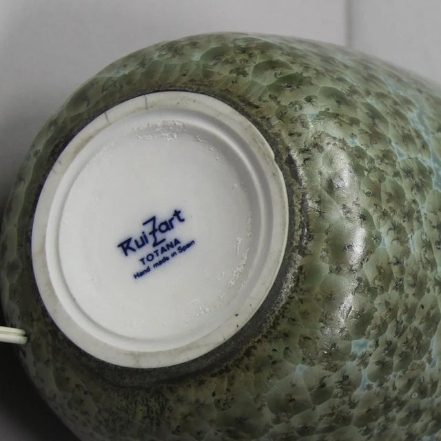 1970s Ceramic Table Lamp with Crystallization, 1970s For Sale - Image 5 of 8