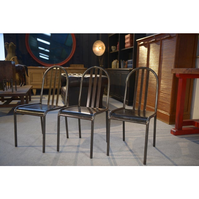 Villa Cavrois Model Chair in Steel Tube by Robert Mallet Stevens, 1950s For Sale - Image 6 of 18