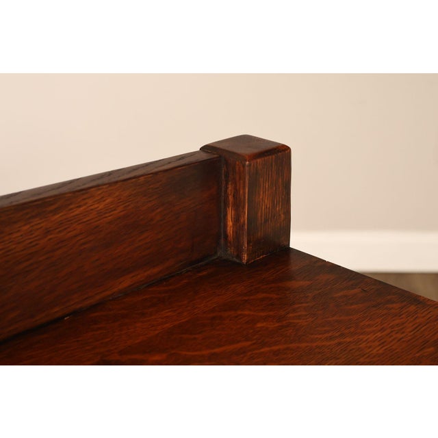 Antique Gustav Stickley Oak Chest of Drawers #626 For Sale - Image 9 of 18