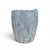 A substantial antique industrial refractory crucible, transformed by decades of foundry use into a sculptural vessel with...