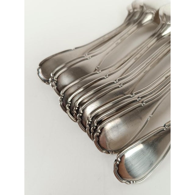 Vintage Italian Silver-Plated Cutlery Set Mod Baroque from Sambonet, 1960s, Set of 36 For Sale - Image 11 of 18
