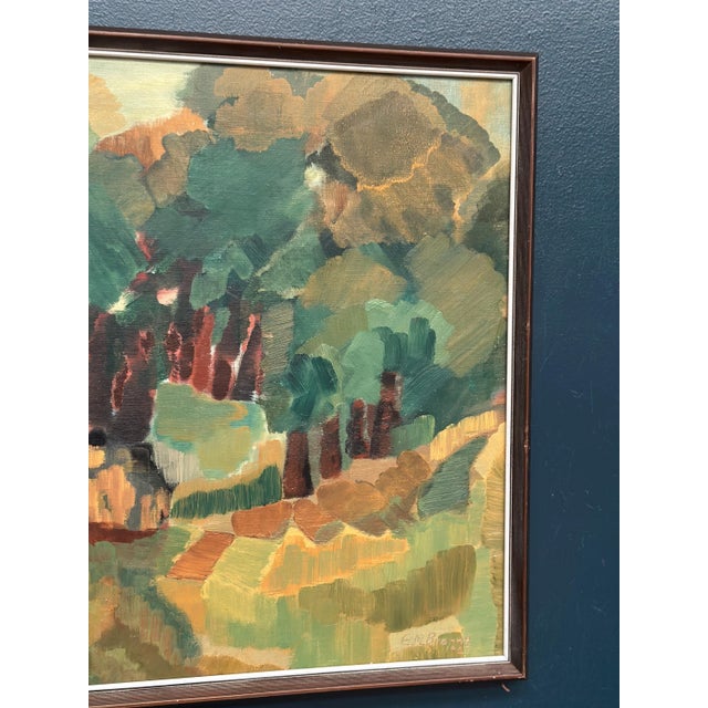 1960s Em Bronne, Forest Landscape, 1967, Oil on Canvas, Framed For Sale - Image 5 of 18