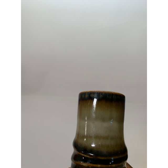 Scandinavian Ceramic & Bamboo Vase by Olle Alberius for Rörstrand, 1960s For Sale - Image 9 of 12