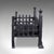 Victorian Antique Fire Basket, English, Wrought Iron Fireplace Grate, Victorian, c.1885 For Sale - Image 3 of 10