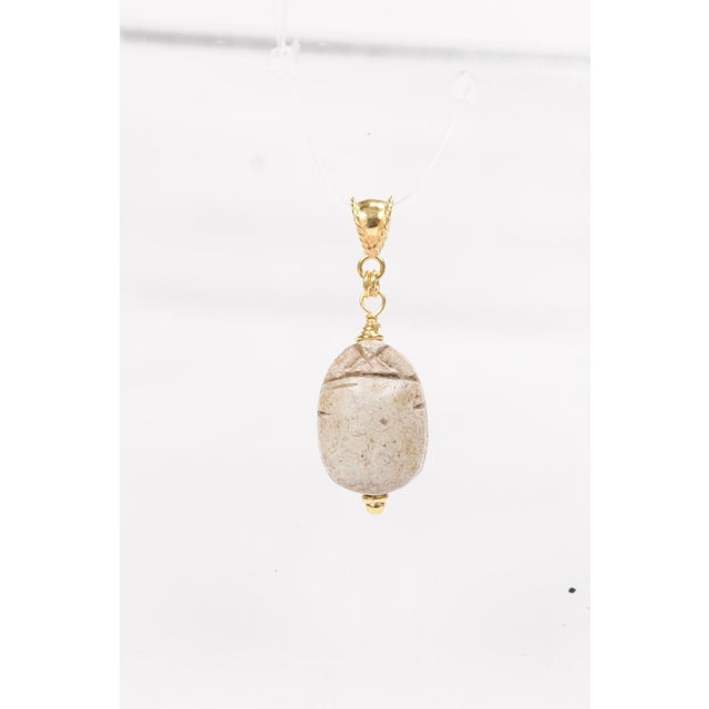 Egyptian Scarab Pendant For Sale - Image 4 of 10