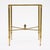 Art Deco French Art Deco Period Brass and Glass Side Table, Circa 1940 For Sale - Image 3 of 9