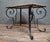 Coffee Table with Wrought Iron Base For Sale - Image 4 of 7