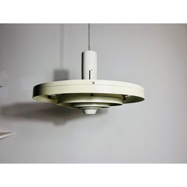 Metal White „Fibonacci“ Pendant Lamp by Fog & Morup, 1960s, Denmark For Sale - Image 7 of 12