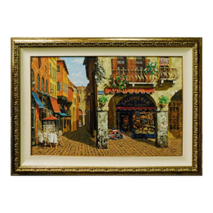 Viktor Shvaiko "Colors of Italy"Hand Signed With Custom Frame Make an Offer #168