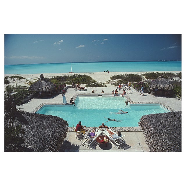 Slim Aarons, the Meridian Club, Estate Stamped C-type Print For Sale