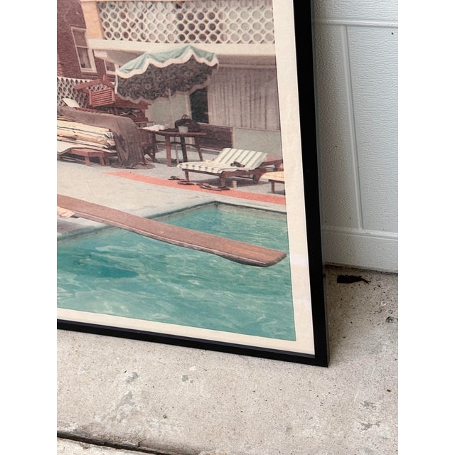 Slim Aarons Vintage Framed MCM Enlarged Photo in the Style of Slim Aarons For Sale - Image 4 of 5
