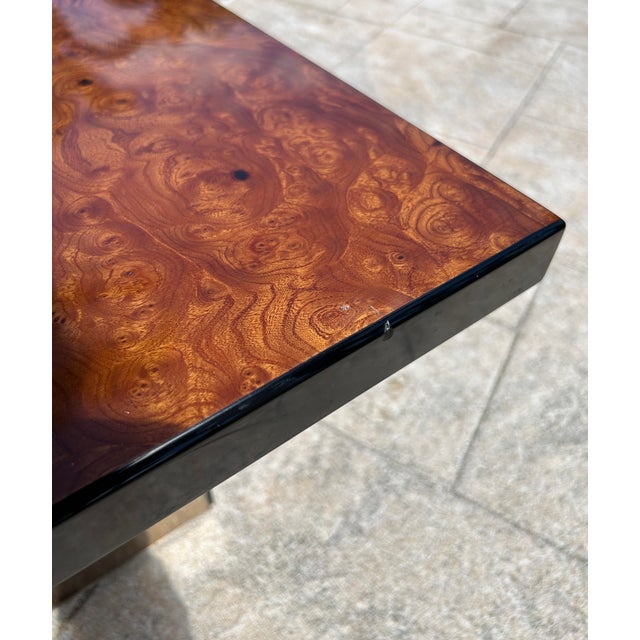 Coffee Burl Wood Coffee Table by Paul Michel for Roche Bobois, 1970s For Sale - Image 8 of 12