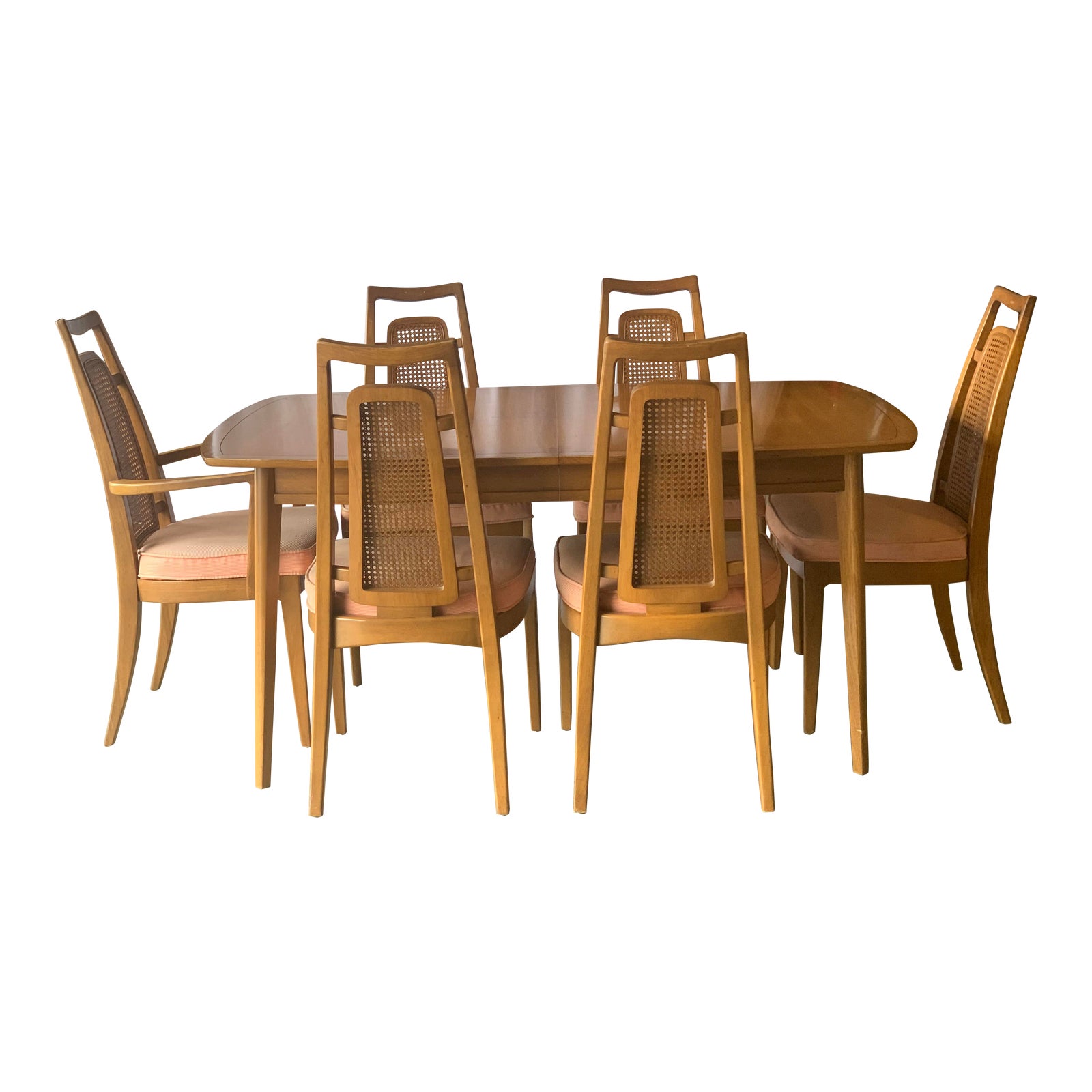Drexel Heritage Meridian Butternut Dining Set 7 Pieces Chairish