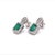 Metal Natural Emerald Diamond Stud Earrings 14k Gold 2.74 TCW Certified For Sale - Image 7 of 12