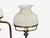 1940s Swedish Modern, Pendant Light, Blue Lacquered Wood, Glass, Brass For Sale - Image 10 of 12