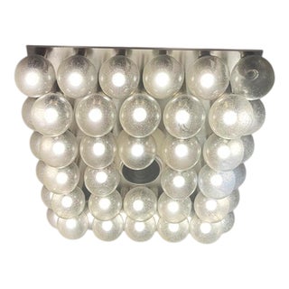 Vintage Design Glass Globes Ceiling Lamp, 1970s For Sale