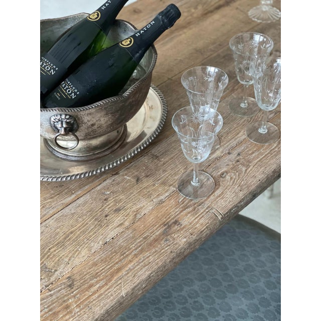 Antique French Oak & Iron Console Table For Sale - Image 10 of 10